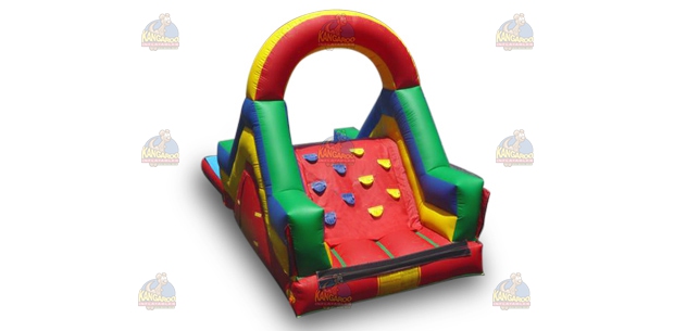 Obstacle Course with Slide & Pool