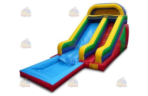 Colorful Arch Slide with Pool