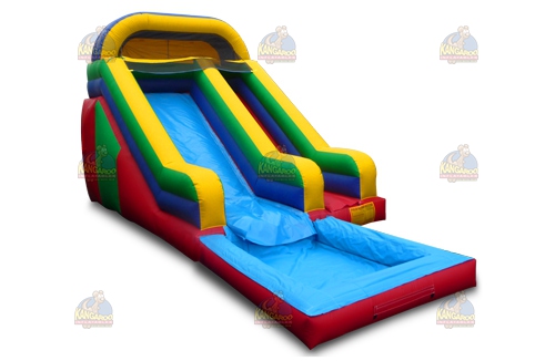 Colorful Arch Slide with Pool