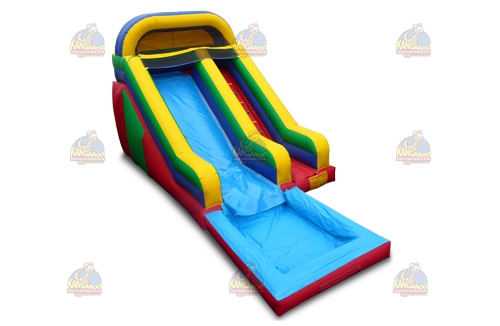 Colorful Arch Slide with Pool