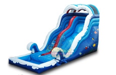 18' Wet & Dry Inflatable Slide