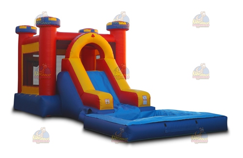 Medieval Castle Slide Combo with Pool