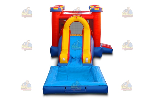Medieval Castle Slide Combo with Pool
