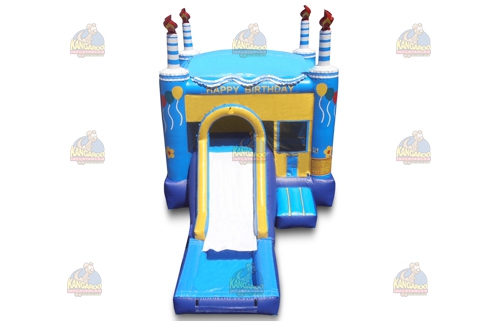 Blue Birthday Cake Combo with Pool